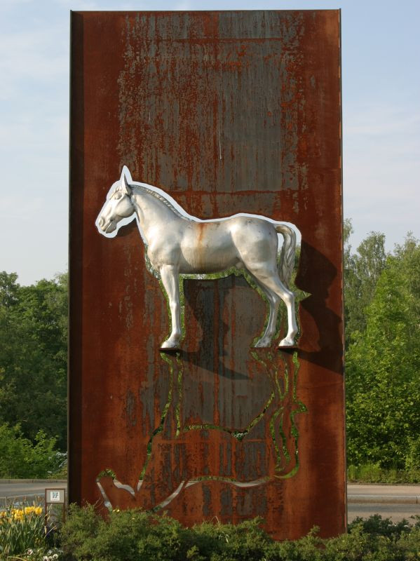 Pferdeskulptur Westtangente